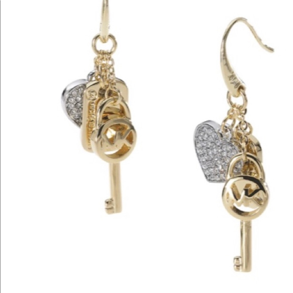 Michael Kors charm drop earrings - Picture 3 of 5